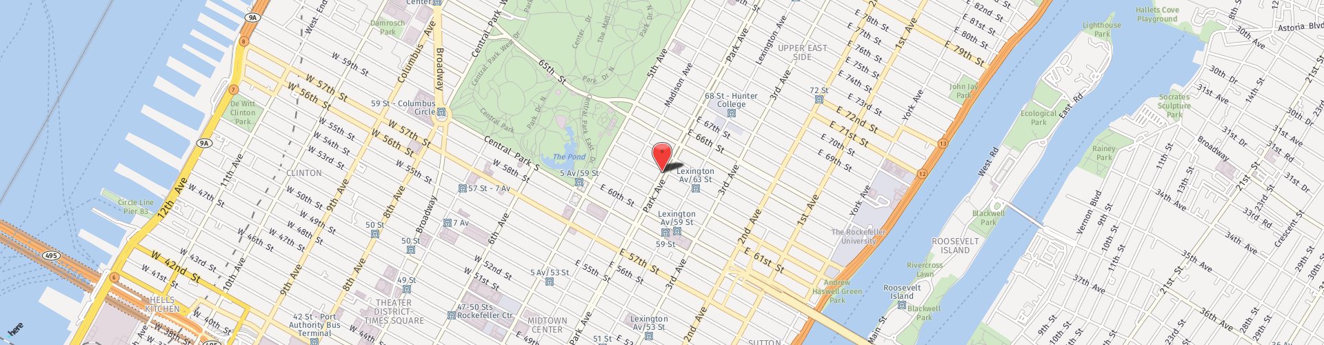 Location Map: 572 Park Avenue New York, New York 10065